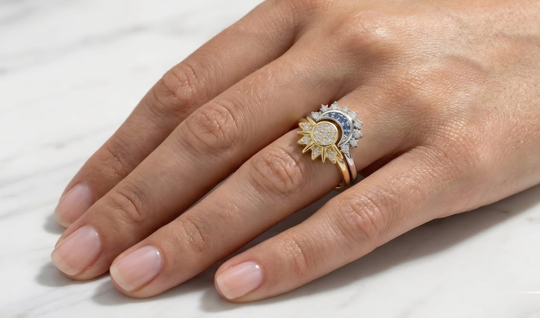 Anillos Celestial 'Sol y Luna'